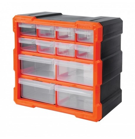 Συρταριέρα - κουτί αποθήκευσης Tactix με 12 διάφανα συρτάρια 320630
