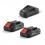 BORMANN PRO BBP9106 ΣΕΤ 2 ΜΠΑΤΑΡΙΕΣ 20V-2.0AH + ΦΟΡΤΙΣΤΗΣ 2.4Α 053132