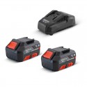 BORMANN PRO BBP9106 ΣΕΤ 2 ΜΠΑΤΑΡΙΕΣ 20V-2.0AH + ΦΟΡΤΙΣΤΗΣ 2.4Α 053132