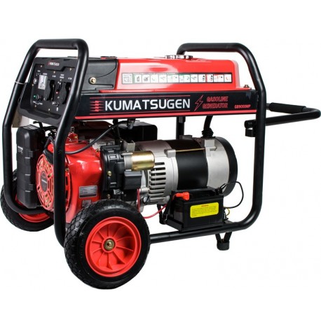 Kumatsugen GB9000MP Γεννήτρια Βενζίνης Τετράχρονη με Μίζα, Ρόδες και Μέγιστη Ισχύ 9kVA