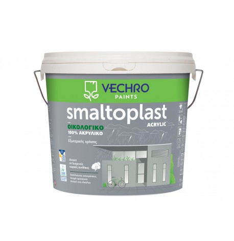 VECHRO SMALTOPLAST Χρώμα Extra Acrylic Λευκό 10LT+1,5 FREE