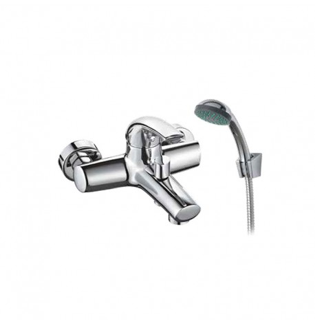 Μπαταρία Λουτρού VIOSPIRAL SOLIS Χρωμέ Πλήρης Σετ