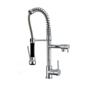 Viospiral SD62025S Ψηλή Μπαταρία Κουζίνας Πάγκου με Σπιράλ Ασημί