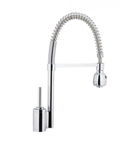 Viospiral SD62005A Ψηλή Μπαταρία Κουζίνας Πάγκου με Σπιράλ Ασημί