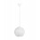 Heronia Silk-01 Pendel Vintage Κρεμαστό Φωτιστικό Μονόφωτο με Ντουί E27 1L Φ20 σε Λευκό Χρώμα