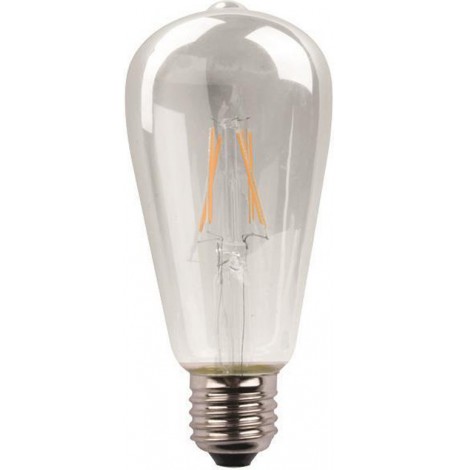 Eurolamp Λάμπα LED για Ντουί E27 και Σχήμα ST64 Θερμό Λευκό 1600lm Dimmable