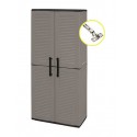 Δίφυλλη Ντουλάπα Easy Πλαστική με 3 Ράφια 68x37x163εκ.