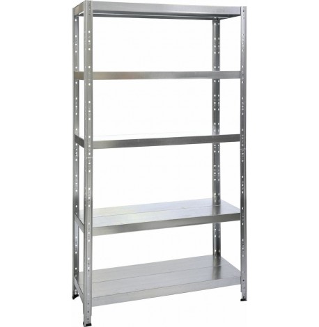 Unimac Μεταλλική ραφιέρα γαλβανιζέ με 5 ράφια (200x100x40cm)