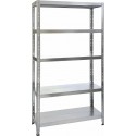 Unimac Ραφιέρα Dexion Γαλβανιζέ με 5 Κουμπωτά Μεταλλικά Ράφια Μ100xΒ40xΥ200εκ.