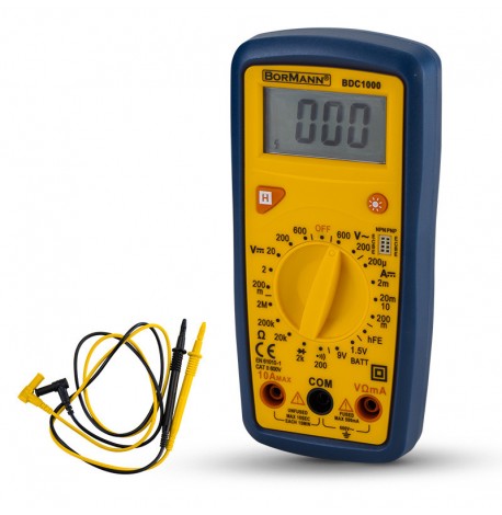 Bormann BDC1000 Ψηφιακό Πολύμετρο με Μέτρηση AC / DC / Αντίστασης