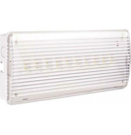 Eurolamp Επαναφορτιζόμενο LED Εφεδρικό Φωτιστικό Ασφαλείας με Μπαταρία και Φωτοκύτταρο