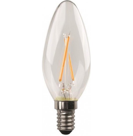 Eurolamp Λάμπα LED για Ντουί E14 και Σχήμα C37 Θερμό Λευκό 250lm