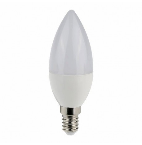 Eurolamp Λάμπα LED για Ντουί E14 και Σχήμα C37 Ψυχρό Λευκό 630lm