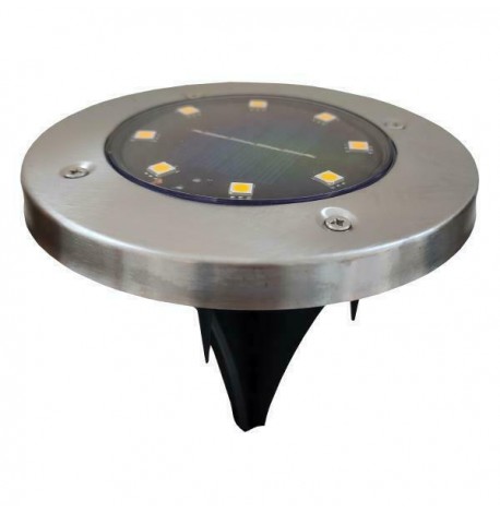 Eurolamp Καρφωτό Ηλιακό Φωτιστικό Φυσικό Λευκό 4000K με Φωτοκύτταρο