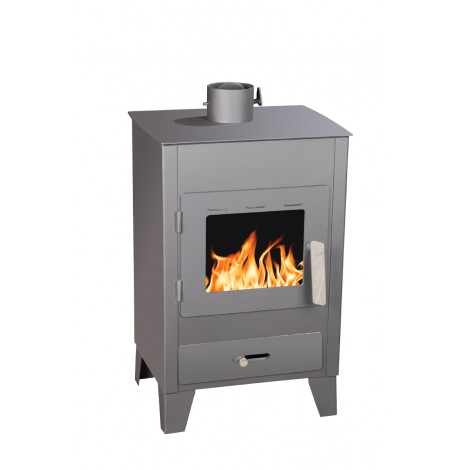 Χαλύβδινη Ξυλόσομπα 7kW Syrios Rizes