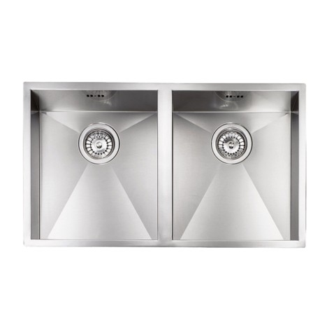 Ένθετος Νεροχύτης Inox Σατινέ Sanitec FILO QUADRA (77Χ45) 11909