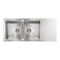 Ένθετος Νεροχύτης Inox Σατινέ Sanitec ΡUΝΤΟ QUΑDRΑ (86Χ50) 10904
