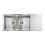 Ένθετος Νεροχύτης Inox Σατινέ Sanitec ΡUΝΤΟ QUΑDRΑ (86Χ50) 10904