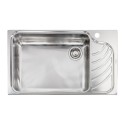 Ένθετος Νεροχύτης Inox Σατινέ Sanitec EUREKA (86Χ51) 11753