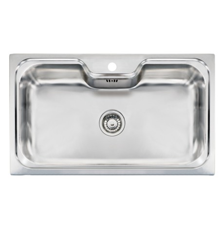 Ένθετος Νεροχύτης Inox Σατινέ Sanitec EUREKA (86Χ51) 11754