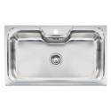 Ένθετος Νεροχύτης Inox Σατινέ Sanitec EUREKA (86Χ51) 11743