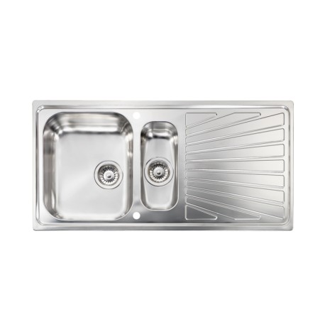 Ένθετος Νεροχύτης Inox Σατινέ Sanitec COMETA (100x50) 11455