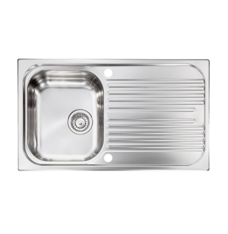 Ένθετος Νεροχύτης Inox Σαγρέ Sanitec ATLANTIC (86x50) 10693