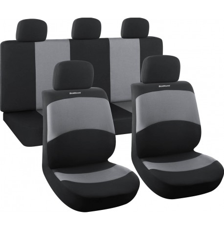 Bormann Σετ Καλύμματα Αυτοκινήτου Μαύρα / Γκρι Universal
