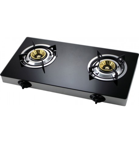 Bormann Elite Επιτραπέζια Εστία Υγραερίου Διπλή Μαύρη BLG8000