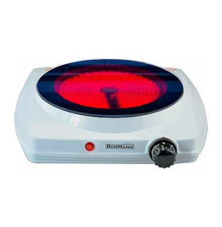 Bormann Επιτραπέζια Εστία Κεραμική Μονή Άσπρη