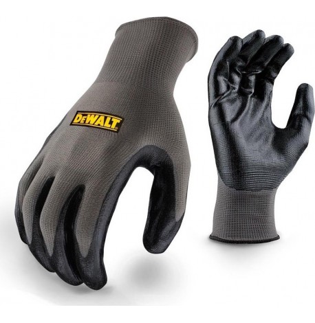 Dewalt Ultradex Νylon Γάντια Εργασίας Νιτριλίου Γκρι