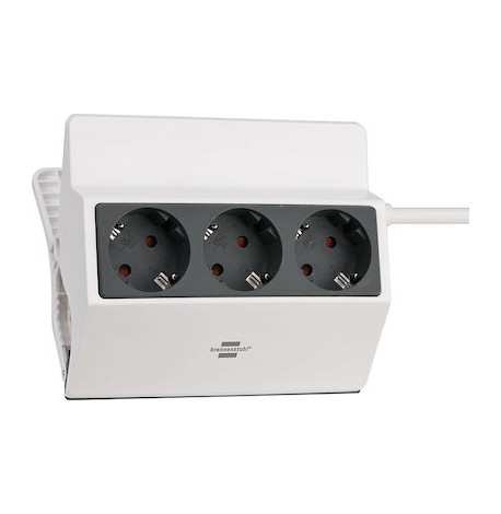 Πολύπριζο 3 Θέσεων με Καλώδιο 3m Λευκό Brennenstuhl