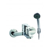 Viospiral Vector Αναμεικτική Μπαταρία Μπανιέρας Πλήρες Σετ Ασημί