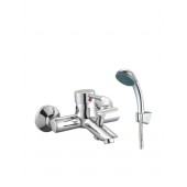 Viospiral Livia Αναμεικτική Μπαταρία Μπανιέρας Πλήρες Σετ Ασημί