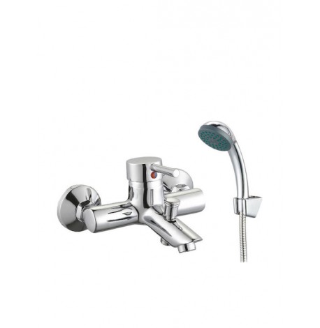 Viospiral Livia Αναμεικτική Μπαταρία Μπανιέρας Πλήρες Σετ Ασημί