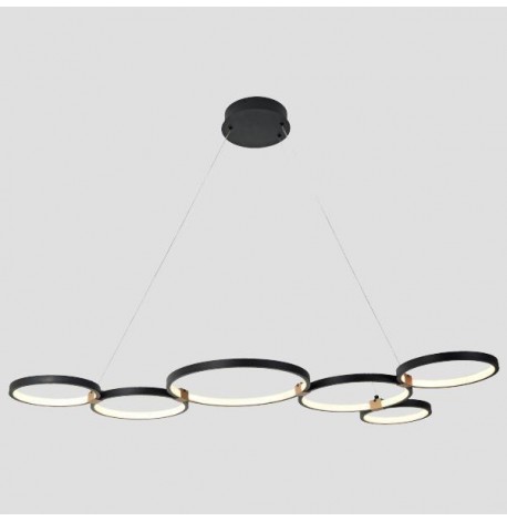 Φωτιστικό Κρεμαστό Γραμμικό LED 90W 3000Κ 1200X400X1200 Σε Μαύρο